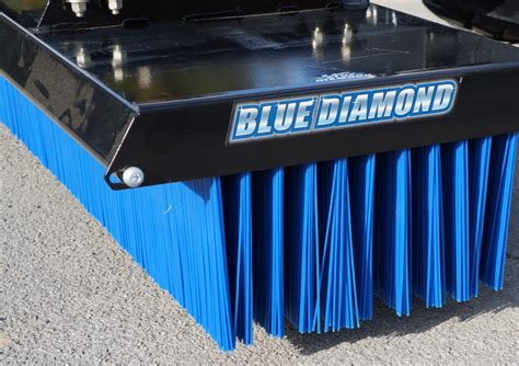 blue diamond rotary broom skid steer attachment|push broom attachments.